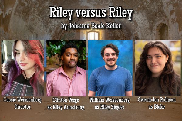 The cast and director of Riley versus Riley 3