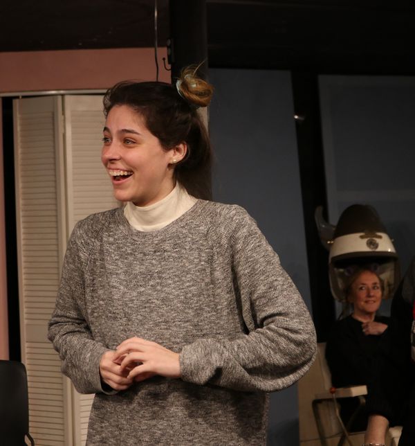 The cast of STEEL MAGNOLIAS at Curtain Call are having way too much fun in rehearsal for the production playing in The Dressing Room Theatre January 9 through 26. (Gail Yudain and Angela Mantero) 3