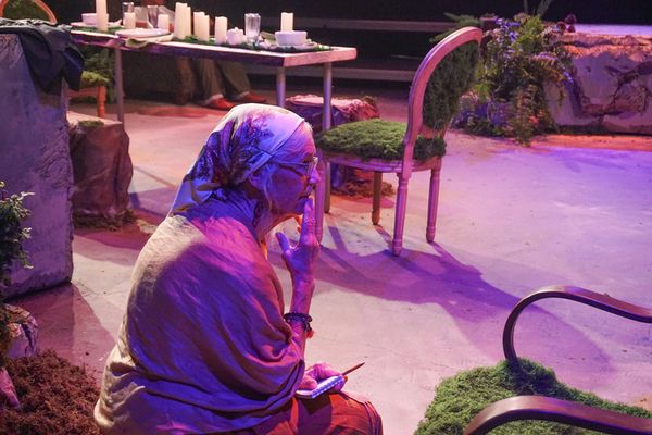 CB Feller & Jaden Petty in Sagittarius Ponderosa at Austin Rainbow Theatre closing November 1, 2025 2