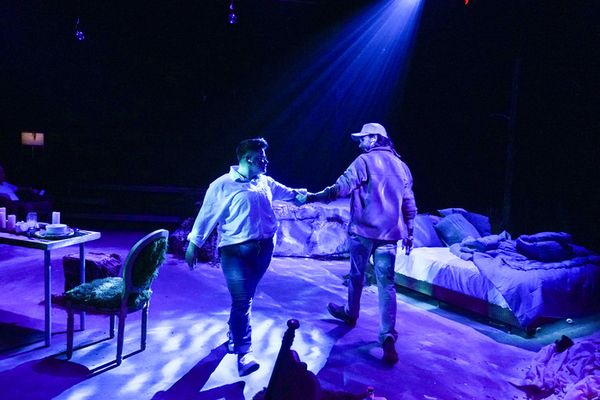 CB Feller & Jaden Petty in Sagittarius Ponderosa at Austin Rainbow Theatre closing November 1, 2025 1