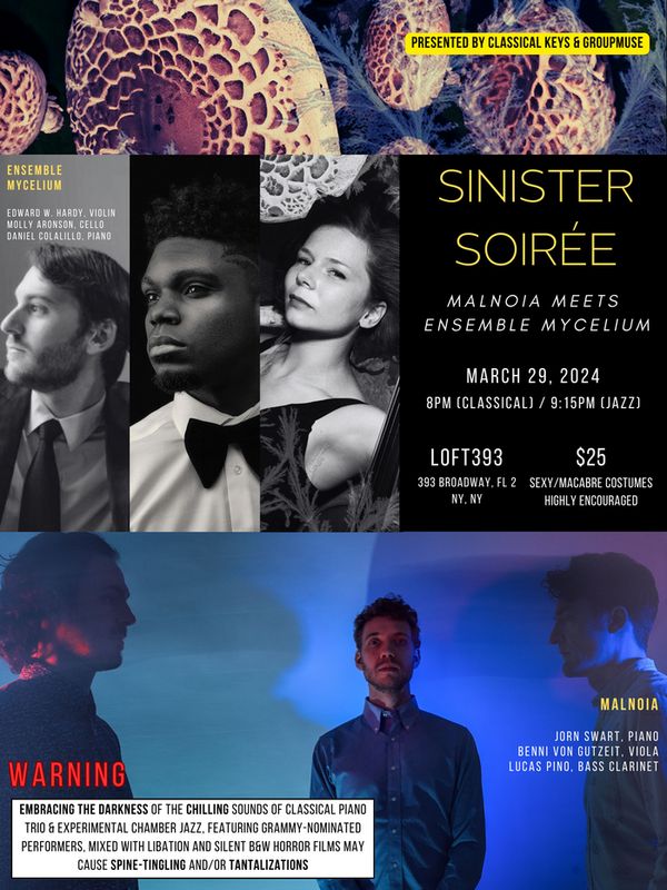 Daniel Colalillo, piano Edward W. Hardy, violin Molly Aronson, cello Lucas Pino, bass clarinet Jorn Swart, piano Benjamin von Gutzeit, viola 2