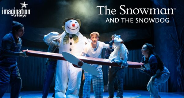 The Snowman and the Snowdog fly with Billy to the North Pole (Photo by Margot Schulman) 1