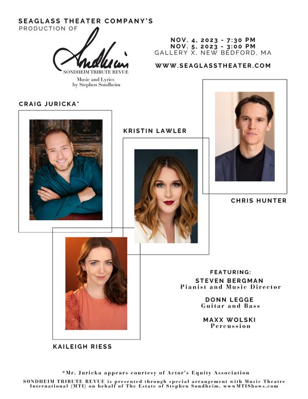 The cast of Seaglass Theater Company''s Sondheim Tribute Revue 1