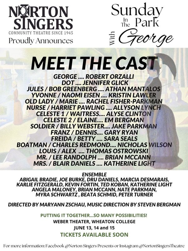 Meet the talented cast of Sunday in the Park with George 1
