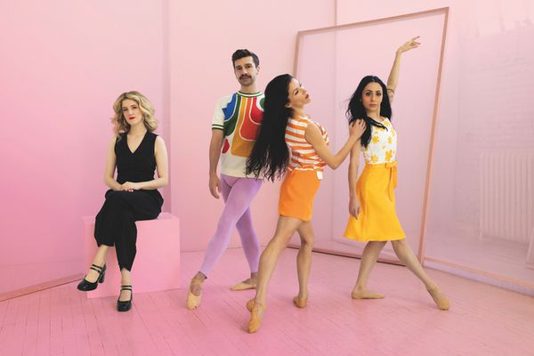 From left: Olivia Chindamo, Brian Gephart, Cara Seymour, and Emily Cardea. Photo: Elizabeth Covintree 1