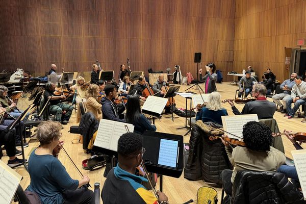 (L-R) The American Composers Orchestra - Edward W. Hardy, Chrystal E. Williams, Felipe Hostins, and Rei Hotoda, 2024. 3