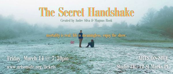 Andre Silva and Magnus Rook for original dark dramedy play The Secret Handshake NYC 2025 2