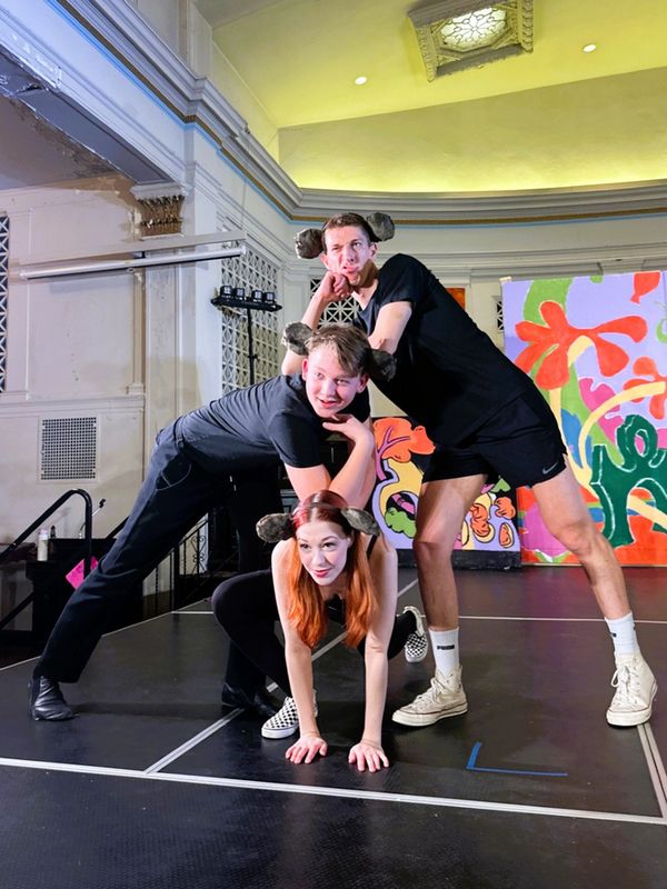 The Wickershams monkey around  Top to bottom: Jonah Opler, Henry Yanchyshyn and Brie Taylor 12