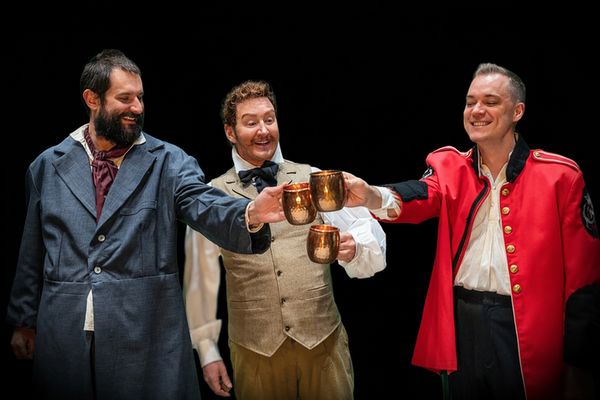 ''Bridget'' (Caitlin Kelly) and Doalty (Brian M. Haney) Photo credit Russell Maynor 7