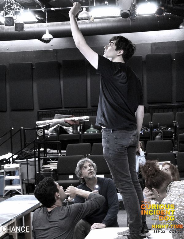 Behind the scenes at the Designer Run for The Curious Incident of the Dog in the Night-Time at Chance Theater. 6