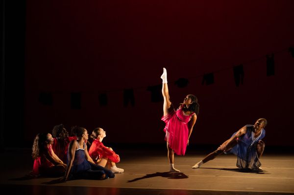 Ailey II's Jada Ammons, Xavier Logan and company in Chalvar Monteiro's Berry Dreamin'. Photo by Nir Arieli. 12