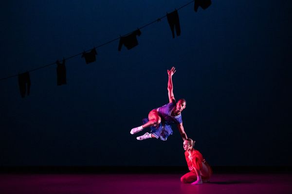 Ailey II's Meredith Brown and Xavier Logan in Chalvar Monteiro's Berry Dreamin'. Photo by Nir Arieli. 11
