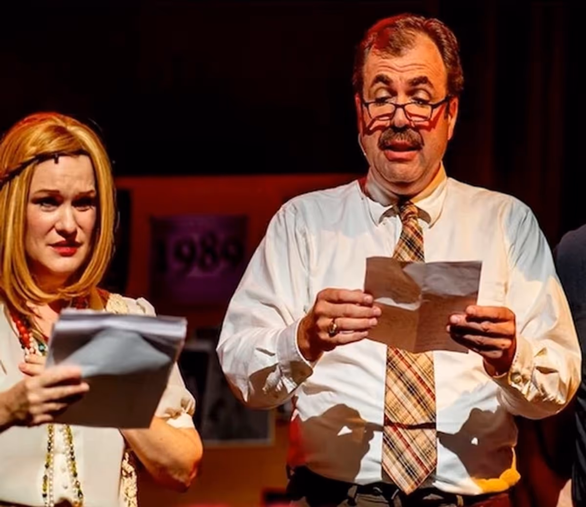 Bob Gatchel as Principal Gowan in HEATHERS THE MUSICAL at the Milburn Stone Theatre… Photo