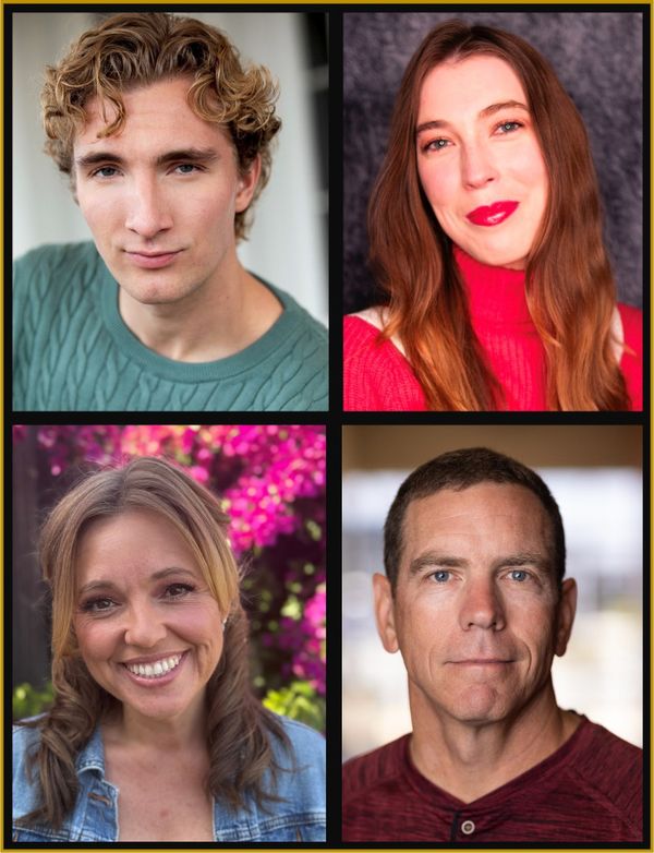 STARRING:  Carson Sloan as Sherlock & two other characters  KATIE ELSON as Miss Faulkner & several other characters  JESSICA MARTINELLI as Mrs. Madge Larrabee and others  RICK GRANTHAM as Dr. Watson,  1