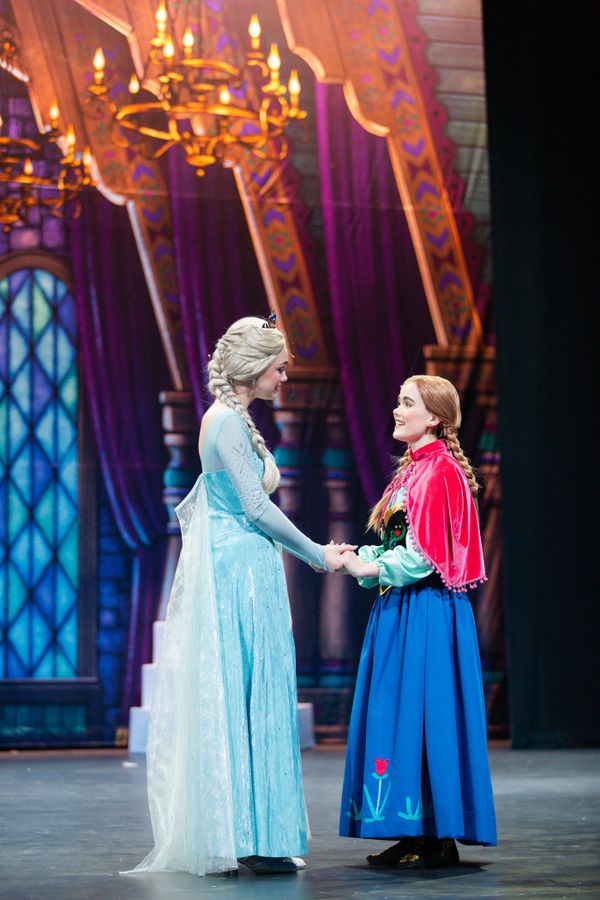 Arendelle Princesses Elsa (Reagan Schmicker) and Anna (Katie Price.) 3