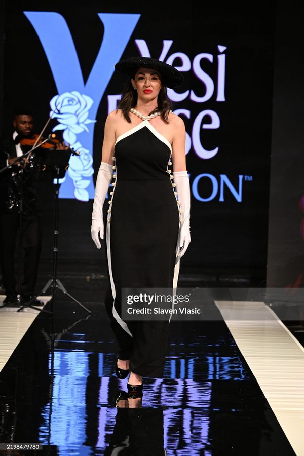 HiTechMODA Productions NYFW Season 13 - Alonso Maximo NEW YORK, NEW YORK - FEBRUARY 08: A model (Dr. Edward W. Hardy) walks the runway wearing Alonso Maximo during hiTechMODA Productions NYFW Season 4