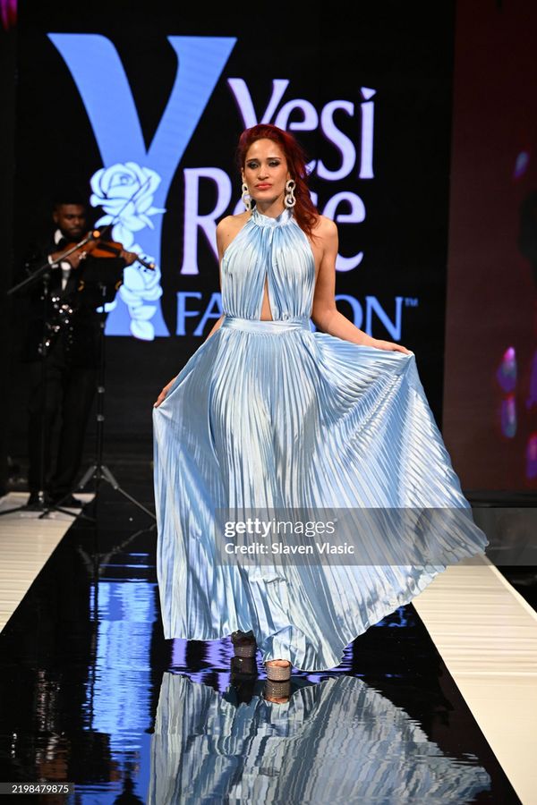 HiTechMODA Productions NYFW Season 13 - Alonso Maximo NEW YORK, NEW YORK - FEBRUARY 08: A model (Dr. Edward W. Hardy) walks the runway wearing Alonso Maximo during hiTechMODA Productions NYFW Season 11