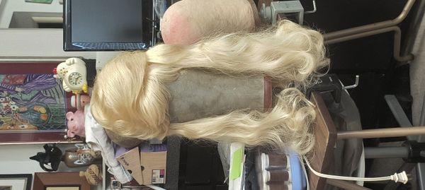 Mae's wig designed by Jane Holmes of SeeJane 1