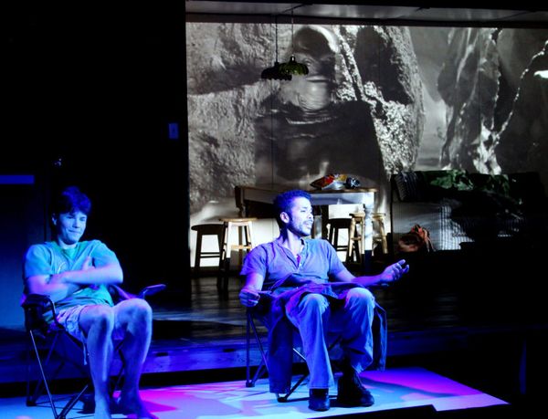 Nicholas Snipes (Pup) and Robert Zelaya (Remy) in Christian St. Croix's MONSTERS OF THE AMERICAN CINEMA at Catskill's Bridge Street Theatre 1
