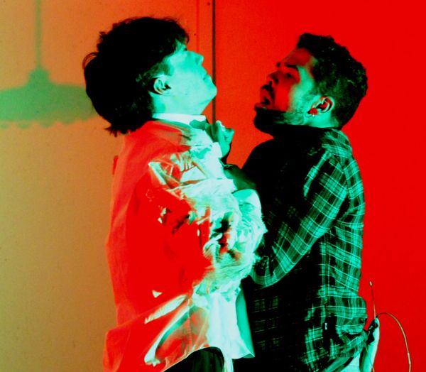 Nicholas Snipes (Pup) and Robert Zelaya (Remy) in Christian St. Croix's MONSTERS OF THE AMERICAN CINEMA at Catskill's Bridge Street Theatre 4