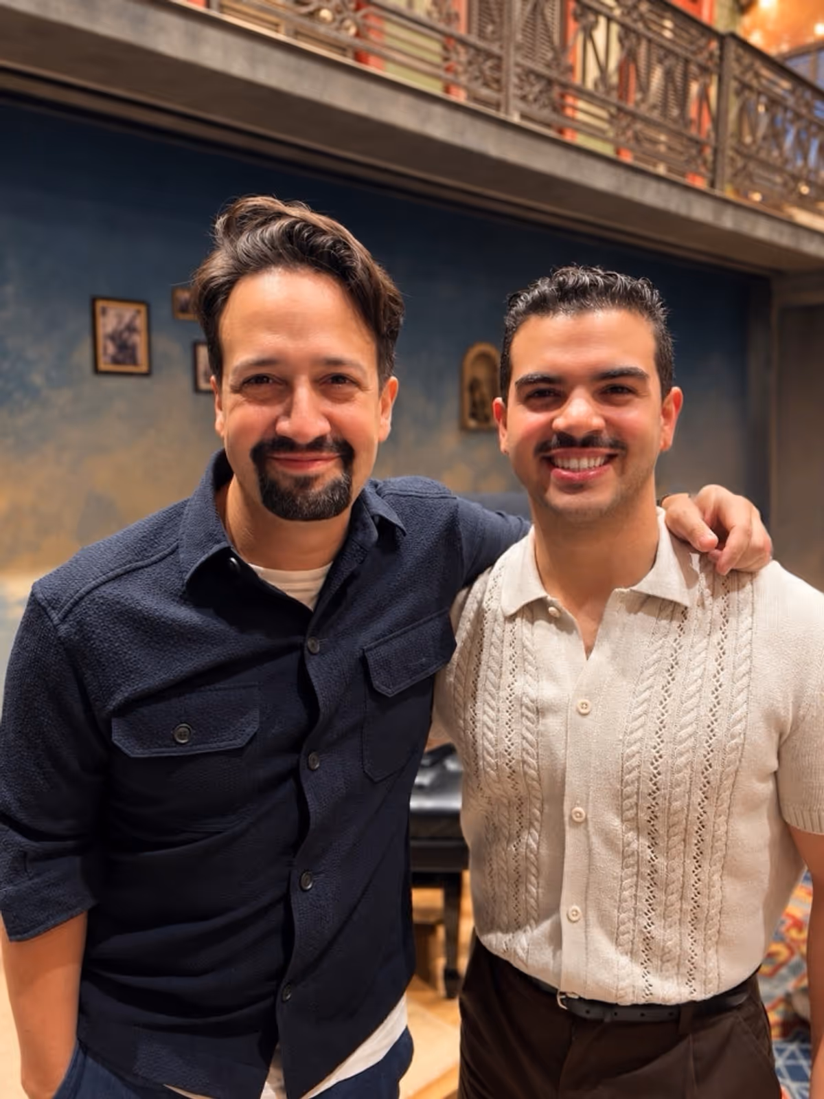 Jesus Pupo with composer, lyricist, actor and director Lin Manuel Miranda, creator… Photo