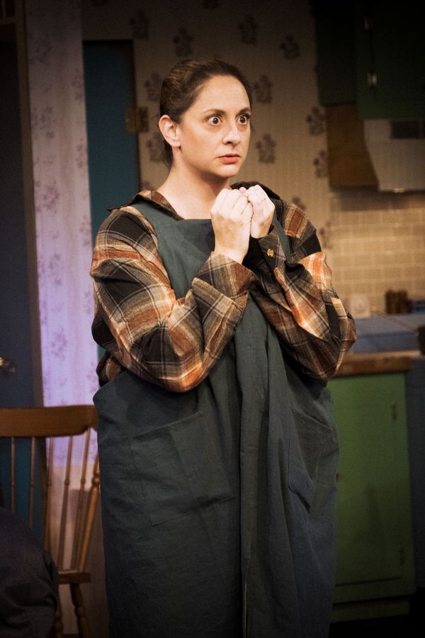 Jenny Maso in rehearsal as Annie Wilkes in MISERY at Curtain Call. 3
