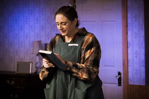 Jenny Maso in rehearsal as Annie Wilkes in MISERY at Curtain Call. 1