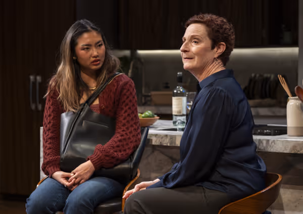 Mai Abe and Laura Gordon in DINNER WITH THE DUCHESS. Photo: Michael Brosilow. 29