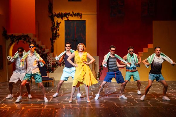 Emily Lamping as Tanya in Mamma Mia! 4