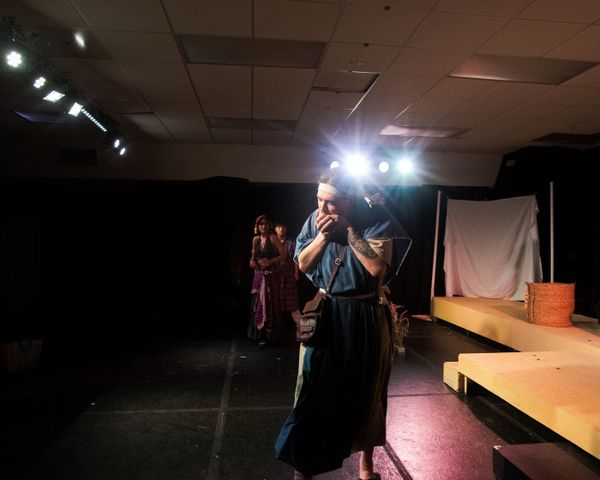 Mantra Rostami as Tzipporah, Kang Lee as Moses, Rory Williams as Aaron 5