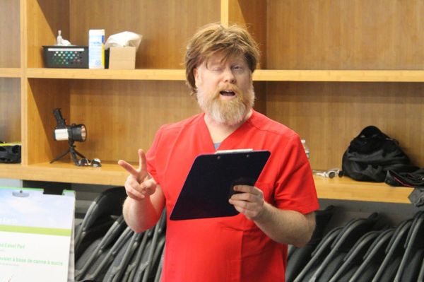 Michael Toomey in Rehearsal for No Body Cares 12