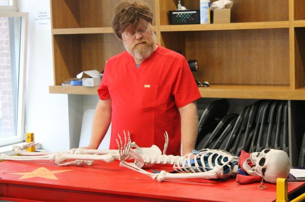 Michael Toomey in Rehearsal for No Body Cares 6