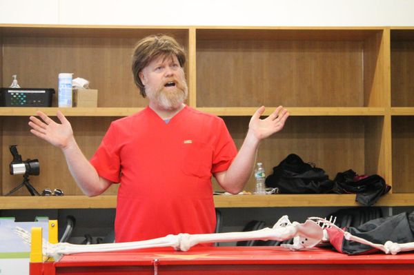 Michael Toomey in Rehearsal for No Body Cares 7