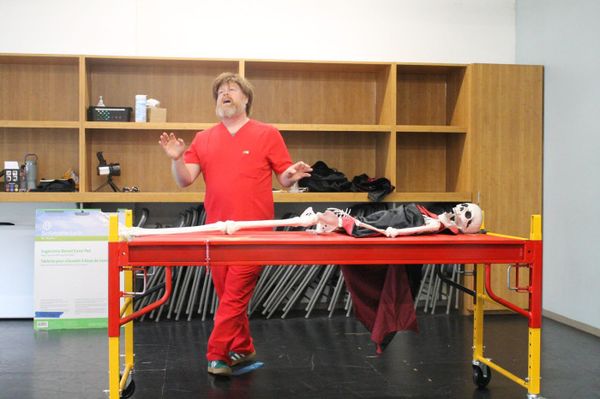 Michael Toomey in Rehearsal for No Body Cares 8