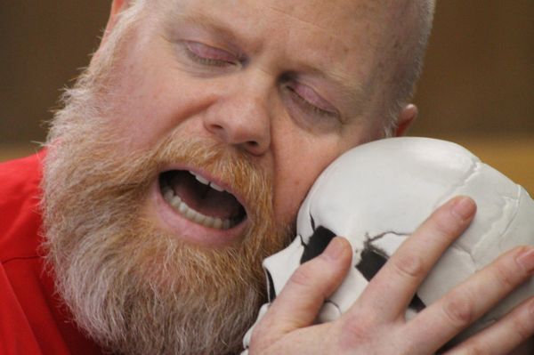 Michael Toomey in Rehearsal for No Body Cares 9