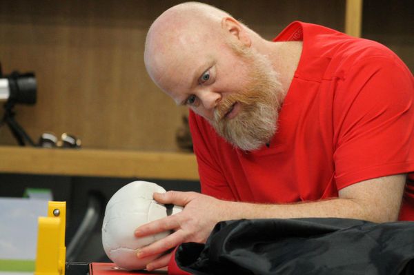 Michael Toomey in Rehearsal for No Body Cares 18