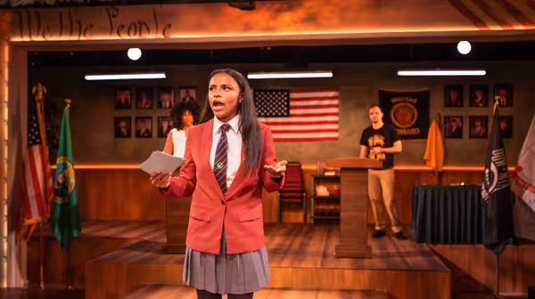Ella Williams as Debater   Mychal Leverage, Doreen Oliver  Photo by Kyle Watkins Photography 4