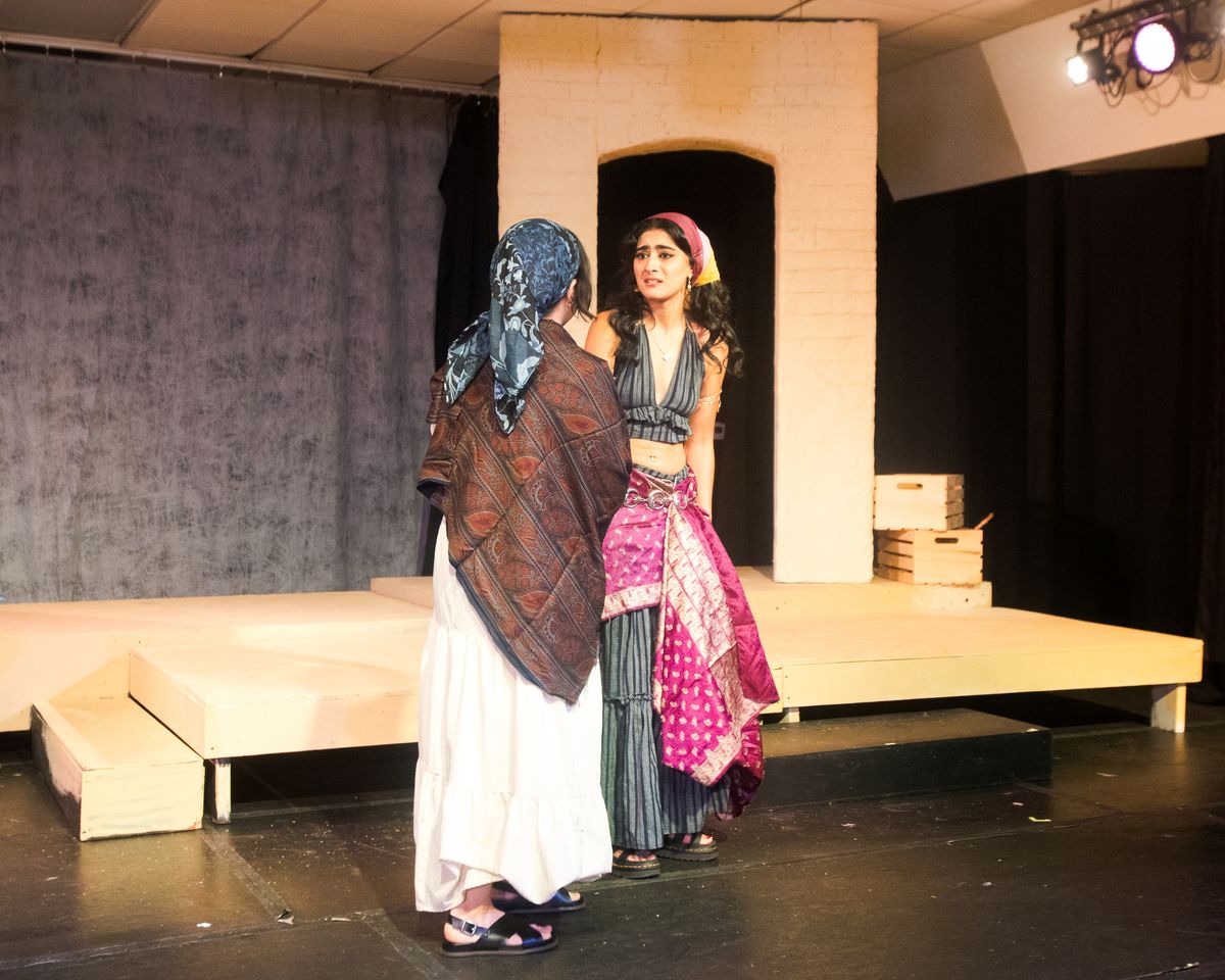 Catarina Cisneros as Miriam and Mantra Rostami as Tzipporah