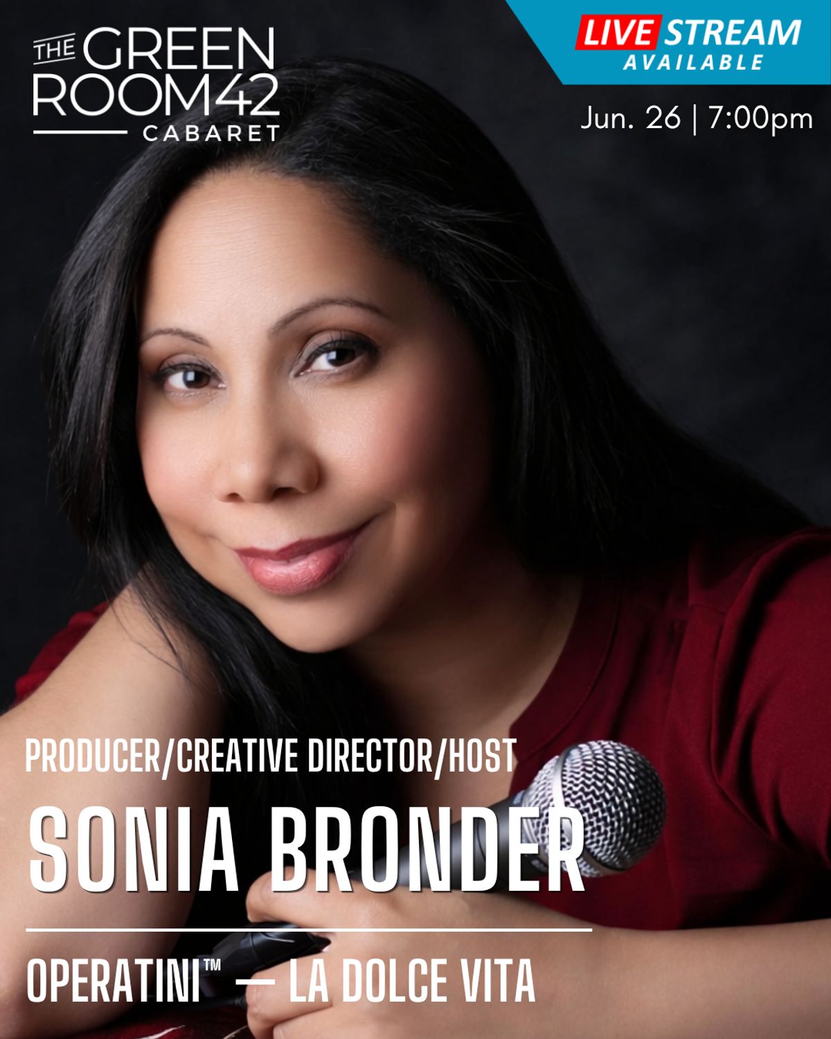 Meet Sonia Bronder Producer, creator, and host Sonia Bronder invites audiences into the immersive candlelit world of Operatini where opera, live music, storytelling, and elevated nightlife e Meet Sonia Bronder Producer, creator, and host Sonia Bronder invites audiences into the immersive candlelit world of Operatini where opera, live music, storytelling, and elevated nightlife e