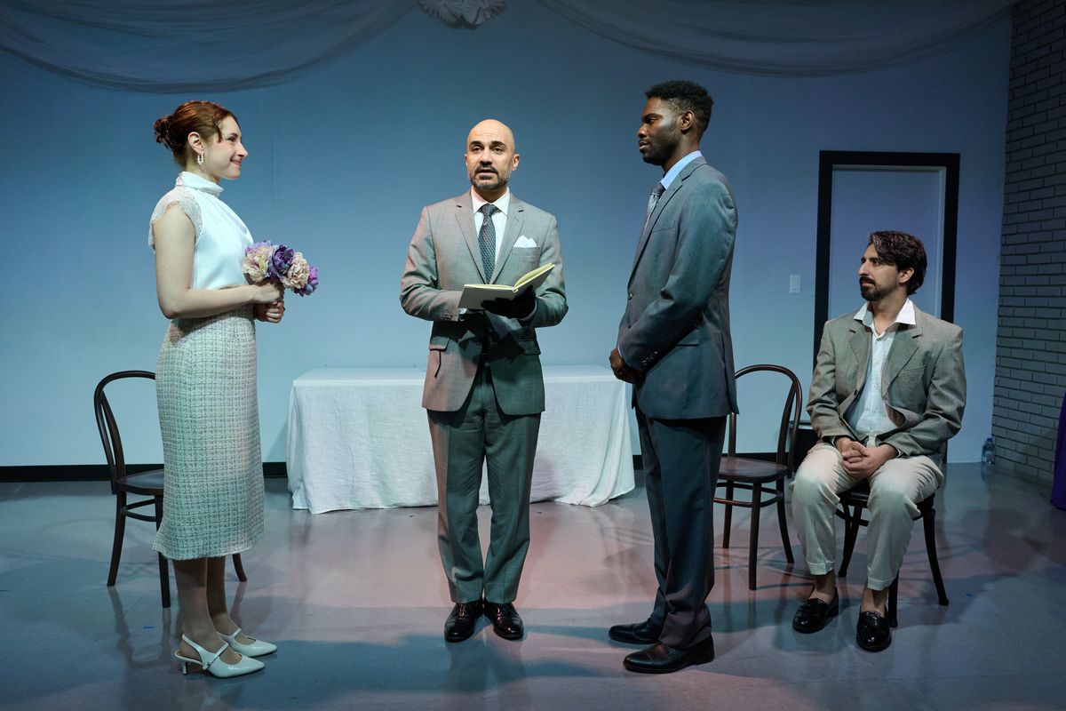 L to R: Lily Burka, Maboud Ebrahimzadeh, Jordan Brown, Shaan Sharma  Photo by DJ Corey Photography  