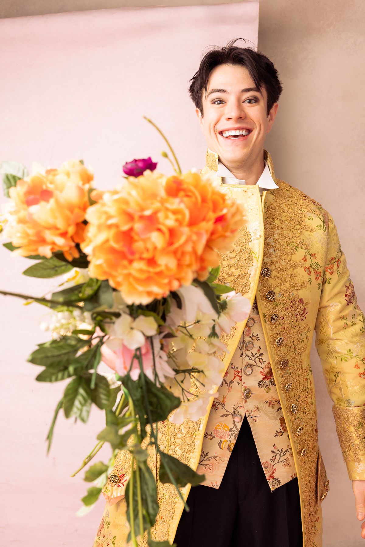 Rob B. Kellogg. The Triumph of Love at The Huntington, Written by Marivaux, Translated by Stephen Wadsworth, Directed by Loretta Greco. The Huntington Theatre, March 7 - April 6, 2025. Photo by Nile H Rob B. Kellogg. The Triumph of Love at The Huntington, Written by Marivaux, Translated by Stephen Wadsworth, Directed by Loretta Greco. The Huntington Theatre, March 7 - April 6, 2025. Photo by Nile H