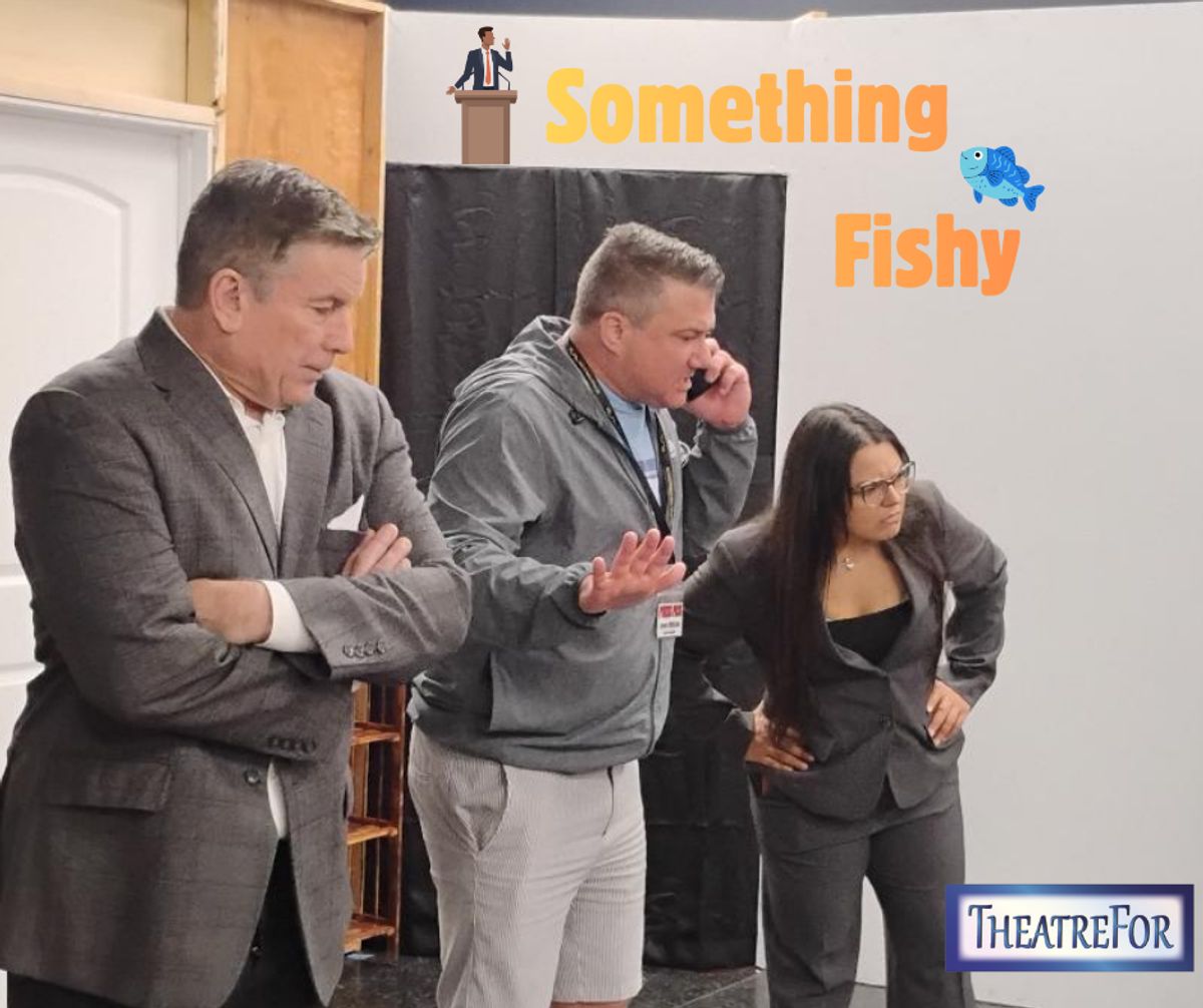 What happens when a political candidates twin is in the building? What if the building was a theater?   