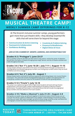 The Encore Musical Theatre Summer Camp