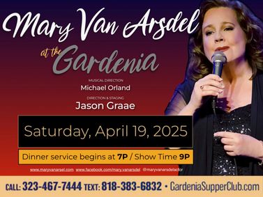 Mary VanArsdel at The Gardenia Club show poster