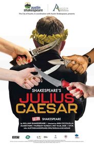 FREE production of Julius Caesar show poster