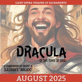 DRACULA (a reimagining of Gilbert & Sullivan's THE MIKADO) show poster