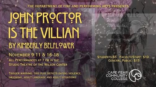 John Proctor is the Villain show poster