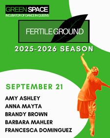 Fertile Ground New Works Showcase: September 21st show poster