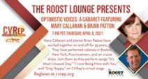 The Roost Lounge Presents: Optimistic Voices: A Cabaret Featuring Mary Callanan & Brian Patton