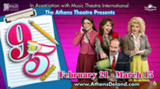9 to 5 the Musical presented by the Athens Theatre Company show poster